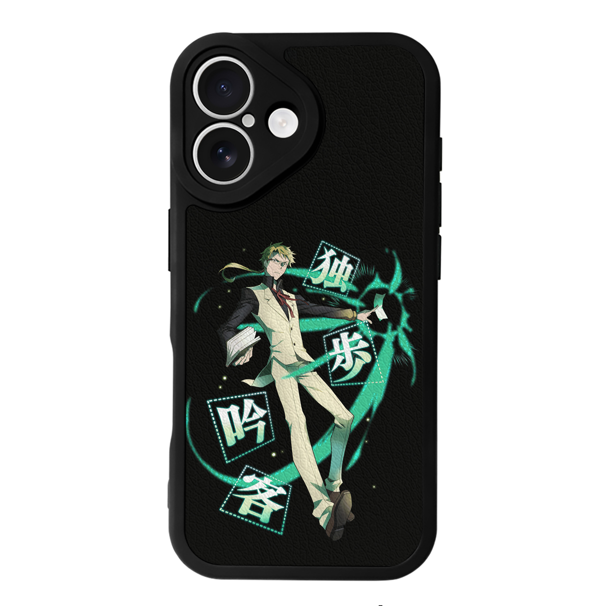 （画像用） 文豪ストレイドッグス Bungo Stray Dogs 【iPhone 16シリーズ対応】シリコンスマホケース（レザー調） 材質：シリコン